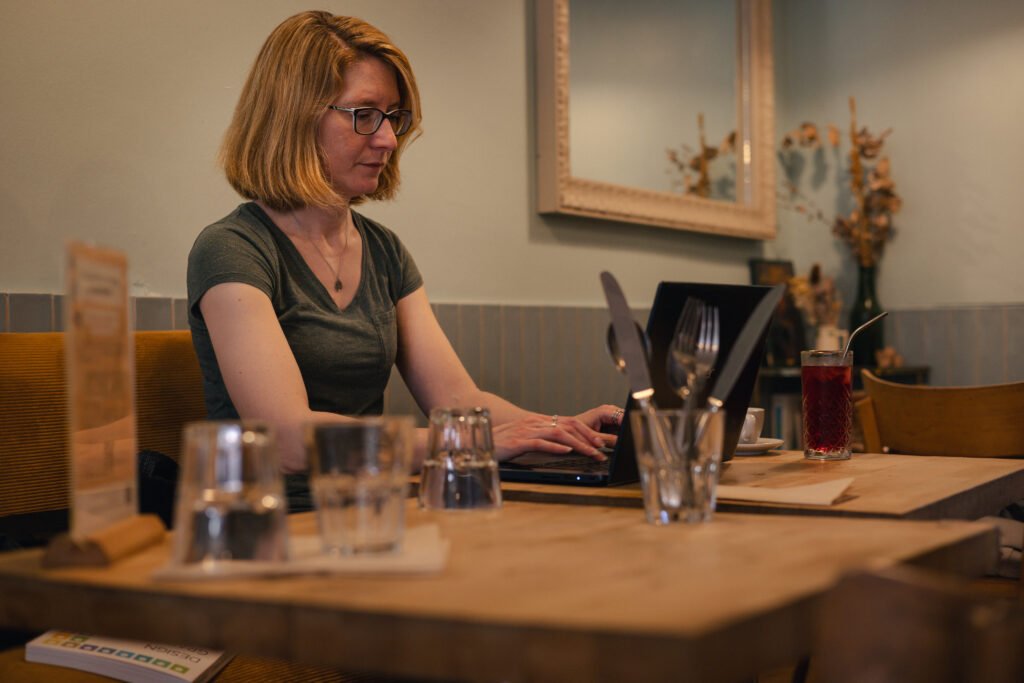 Portrait entrepreneure Lifestyle Co-working